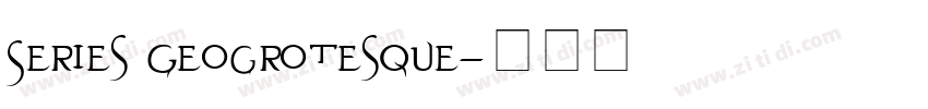 Series Geogrotesque字体转换